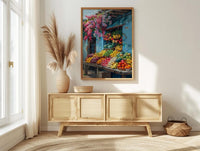 Bogota Market Poster, Colombia Fruit Decor - Summer Food Stall