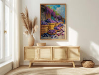 Belem Amazon Market Art Print, Woven Basket Wall Decor - Brazil Summer