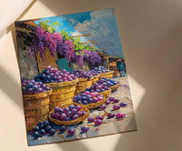 Belem Amazon Market Art Print, Woven Basket Wall Decor - Brazil Summer