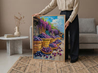 Belem Amazon Market Art Print, Woven Basket Wall Decor - Brazil Summer