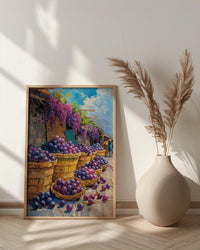 Belem Amazon Market Art Print, Woven Basket Wall Decor - Brazil Summer