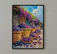 Belem Amazon Market Art Print, Woven Basket Wall Decor - Brazil Summer