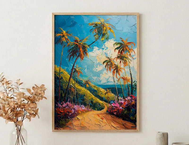 Cocora Valley Art, Colombia Nature Decor - Wax Palm Tree Print