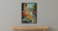 Oaxaca Market Poster, Spice Bowl Decor - Mexico Summer Art Print