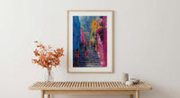 Guatemala Market Art Print, Chichicastenango Wall Decor - Colorful Textile