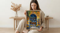 Mexico City Artisan Art Print, Talavera Pottery Decor - Summer Market