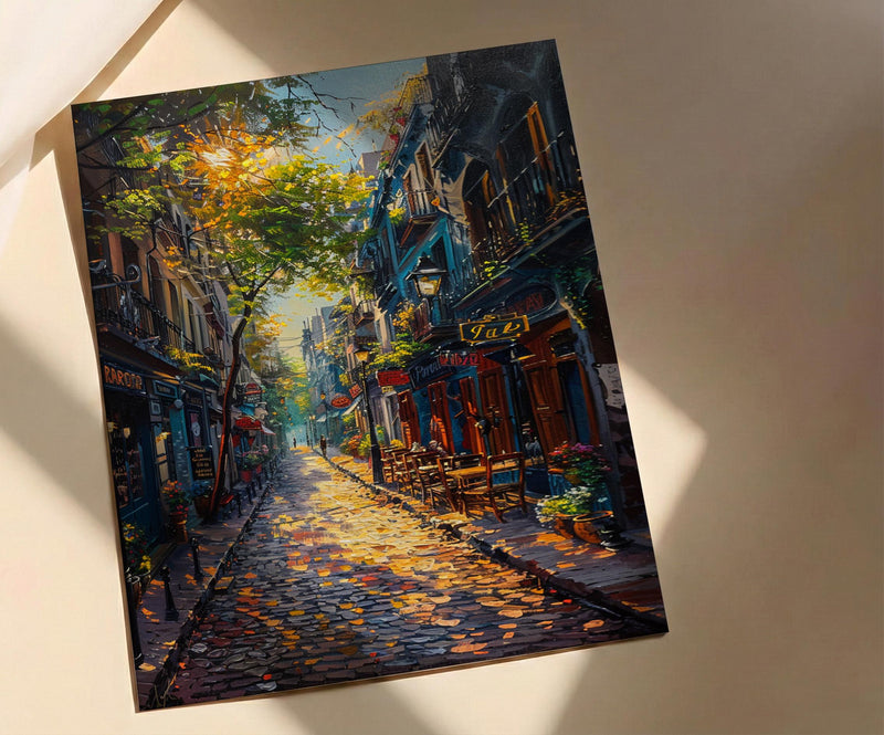 San Telmo Market Art Print, Buenos Aires Decor - Vintage Antique