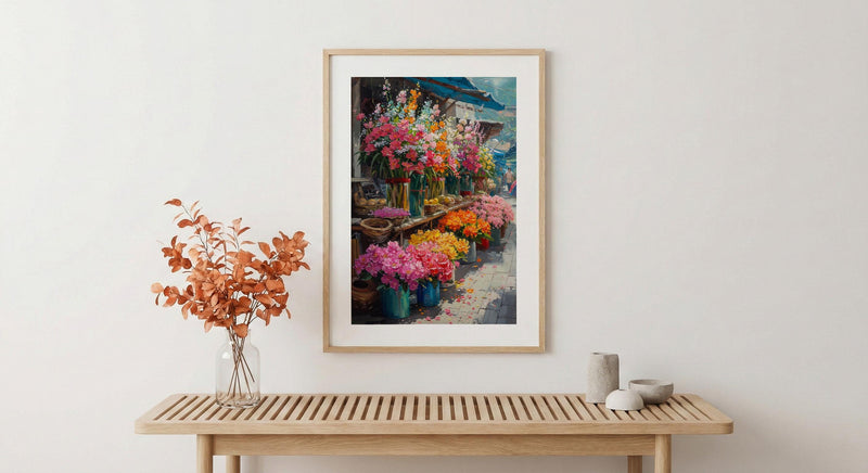 Medellin Flower Art Print, Colombia Market Decor - Tropical Orchid