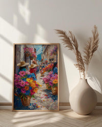 Cusco Market Poster, Peru Food Stall Decor - Fresh Bread Print