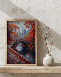 New York Central Park Wall Art, Manhattan City Skyline - Lush Green Summer Trees
