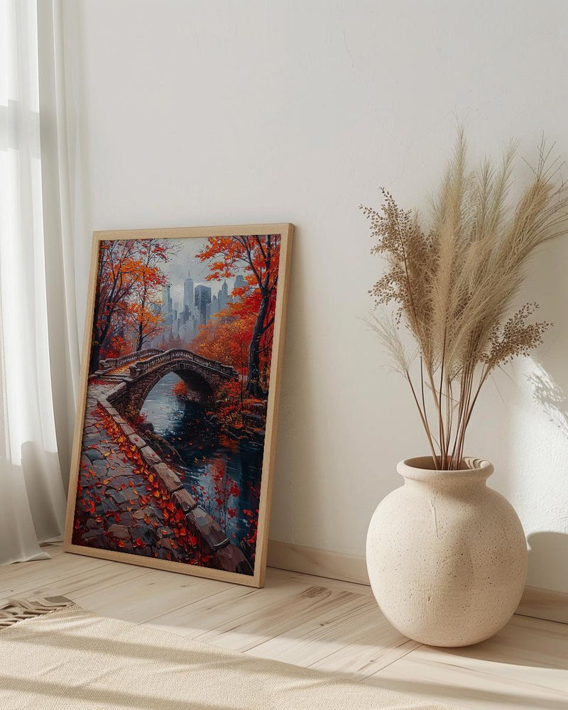 New York Central Park Wall Art, Manhattan City Skyline - Lush Green Summer Trees