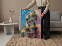 New Orleans French Quarter Poster, Historic Louisiana City Decor - Iron Balcony Summer Morning