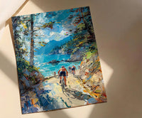 Vancouver Stanley Park Poster, Canadian Coastal City Decor - Lush Green Pine Summer View