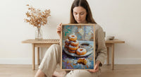 New Orleans Cafe Wall Art, French Quarter Food Decor - Sweet Beignet Summer Morning