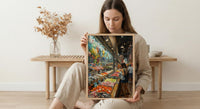 Toronto St Lawrence Market Poster, Canadian Food Travel Decor - Fresh Produce Summer Scene