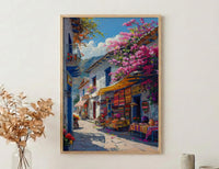 Otavalo Market Poster, Ecuador Summer Decor - Boho Blanket Print