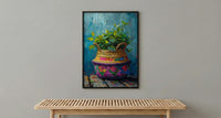 Coca Leaf Pouch Wall Art, Andean Culture Decor - Traditional Woven Fabric Summer Light