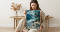 Tofino Surf Beach Wall Art, Canada Pacific Coast Decor - Misty Green Pine Ocean Wave