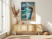 Bondi Beach Iceberg Ocean Poster, Summer Travel Home Decor - Vibrant Turquoise Coast Summer Picture