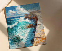 Bondi Beach Iceberg Ocean Poster, Summer Travel Home Decor - Vibrant Turquoise Coast Summer Picture