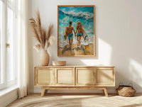 Byron Bay Surf Ocean Poster, Summer Travel Home Decor - Vibrant Australia Beach Summer Escape