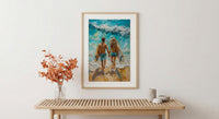 Byron Bay Surf Ocean Poster, Summer Travel Home Decor - Vibrant Australia Beach Summer Escape