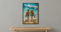 Byron Bay Surf Ocean Poster, Summer Travel Home Decor - Vibrant Australia Beach Summer Escape