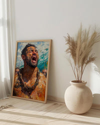 Maori Haka Dance Wall Art, New Zealand Home Decor - Traditional Warrior Event Summer Setting
