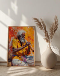 Australia Outback Music Desert Poster, Dusty Sunset Home Decor - Red Dirt Nature Summer Retreat