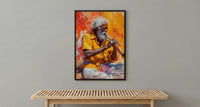 Australia Outback Music Desert Poster, Dusty Sunset Home Decor - Red Dirt Nature Summer Retreat