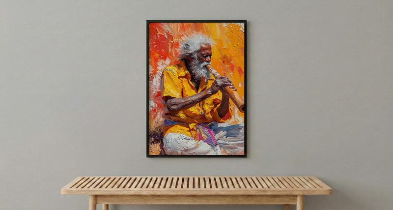 Australia Outback Music Desert Poster, Dusty Sunset Home Decor - Red Dirt Nature Summer Retreat