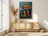 Tahiti Tropical Lei Art Print, Lush Garden Home Decor - Polynesian Woman Nature Summer Picture