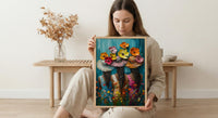 Tahiti Tropical Lei Art Print, Lush Garden Home Decor - Polynesian Woman Nature Summer Picture