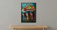 Tahiti Tropical Lei Art Print, Lush Garden Home Decor - Polynesian Woman Nature Summer Picture