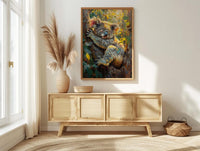 Cute Koala Bear Wall Art, Eucalyptus Tree Home Decor - Australia Nature Forest Summer Scene