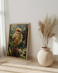New Zealand Kiwi Wall Art, Lush Fern Home Decor - Green Forest Nature Summer Landscape