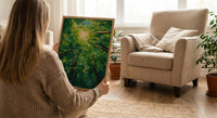 Daintree Rainforest Tree Wall Art, Green Canopy Home Decor - Australia Jungle Nature Summer Retreat