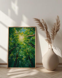 Daintree Rainforest Tree Wall Art, Green Canopy Home Decor - Australia Jungle Nature Summer Retreat