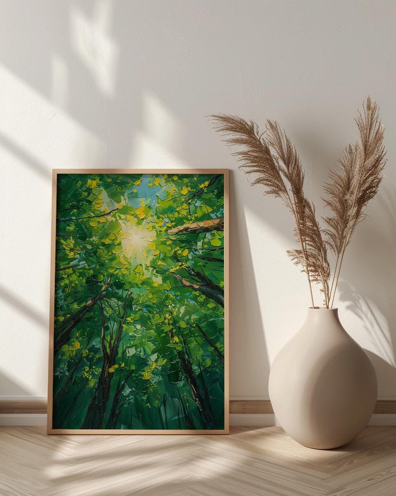 Daintree Rainforest Tree Wall Art, Green Canopy Home Decor - Australia Jungle Nature Summer Retreat