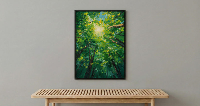 Daintree Rainforest Tree Wall Art, Green Canopy Home Decor - Australia Jungle Nature Summer Retreat