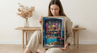 Fremantle Market Hall City Poster, Boho Artisan Home Decor - Historic Australia Town Summer Retreat