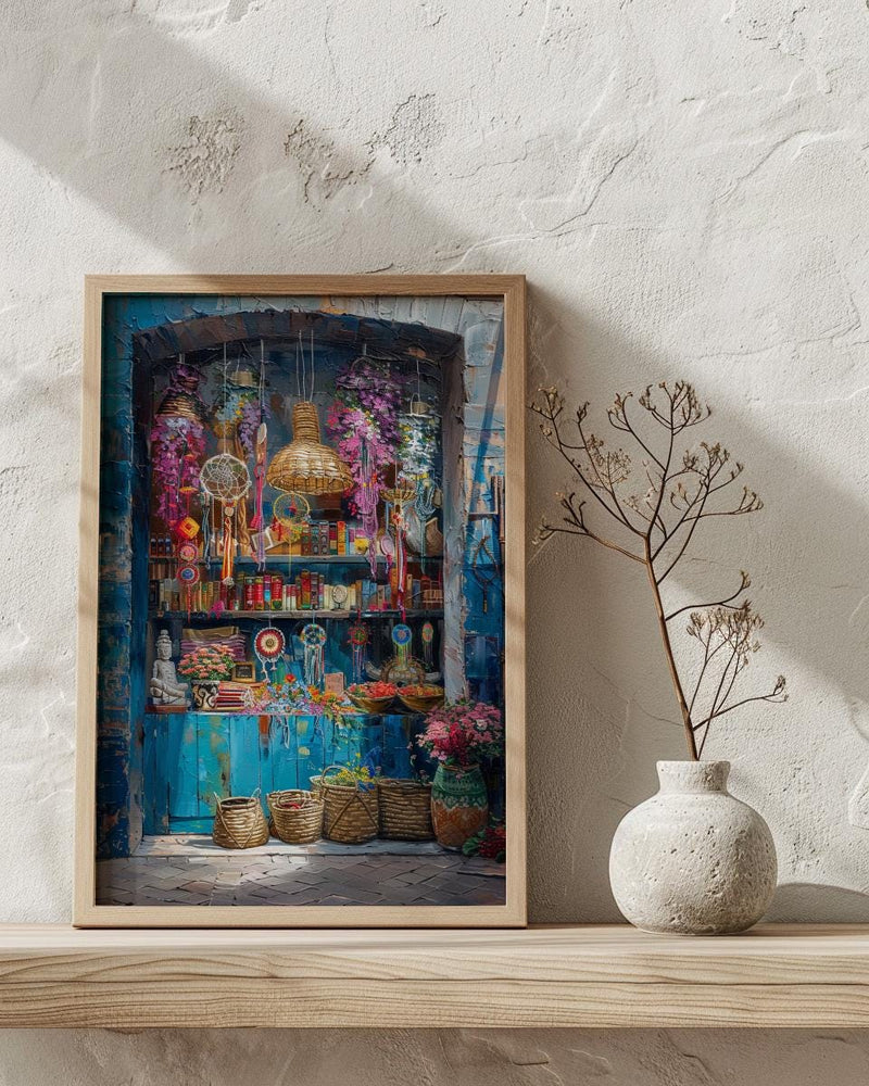 Fremantle Market Hall City Poster, Boho Artisan Home Decor - Historic Australia Town Summer Retreat