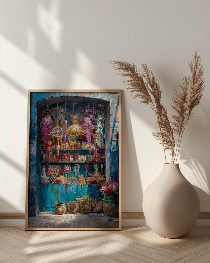 Fremantle Market Hall City Poster, Boho Artisan Home Decor - Historic Australia Town Summer Retreat