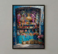 Fremantle Market Hall City Poster, Boho Artisan Home Decor - Historic Australia Town Summer Retreat