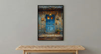 Western Saloon Art Print, Historic Cowboy Town Decor - Rustic Wooden Building Dusty Summer Heat
