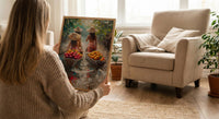 Thai Floating Market Art, Tropical Fruit Decor - Summer Boat Print