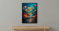 Hoi An Lantern Poster, Night Market Decor - Vietnam Street Art