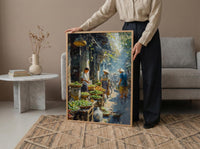 Yangon Jade Market Poster, Myanmar Summer Decor - Gemstone Art