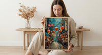Osaka Seafood Market Art, Giant Crab Decor - Japanese Street Print