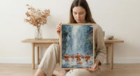 Shaolin Monk Poster, Martial Arts Decor - Misty Temple Art